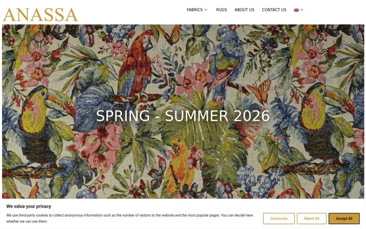 Screenshot of anassa.net