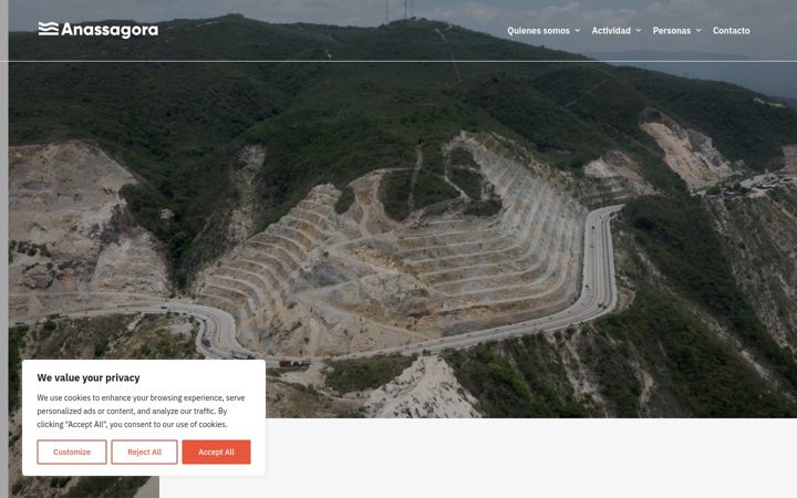 Screenshot of anassagora.net
