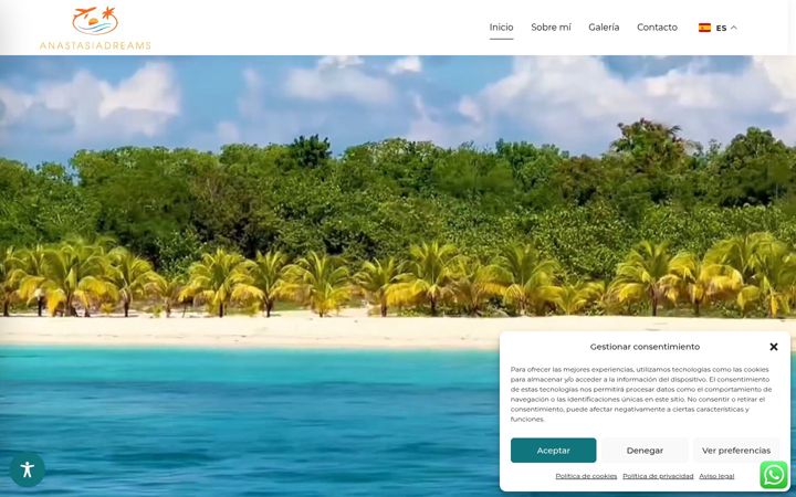 Screenshot of anastasiadreams.com