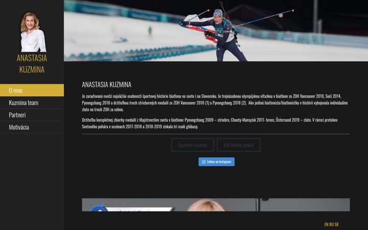 Screenshot of anastasiakuzmina.com