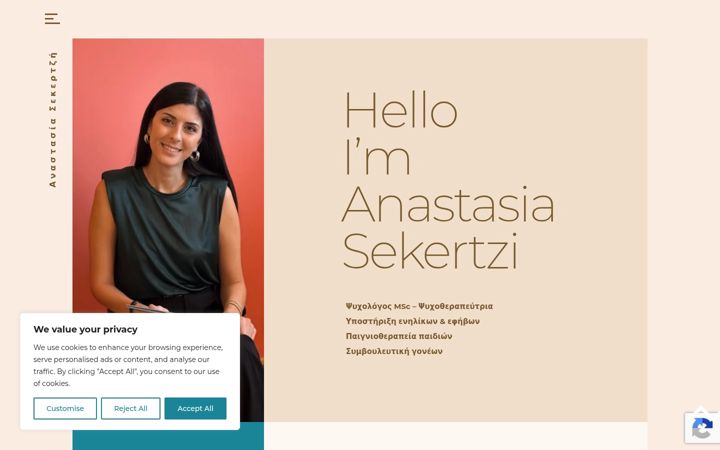 Screenshot of anastasiasekertzi.com