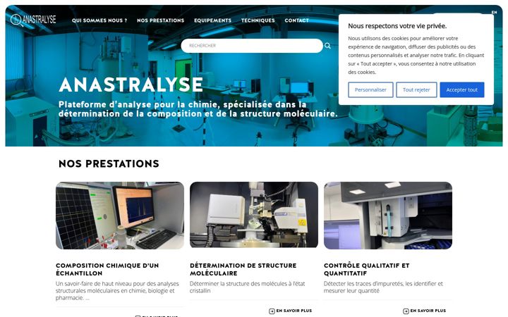 Screenshot of anastralyse.fr