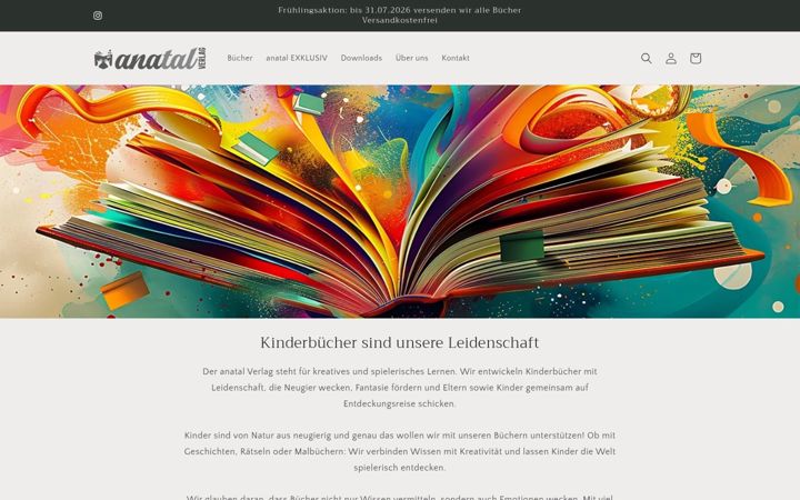 Zrzut ekranu anatal-verlag.de