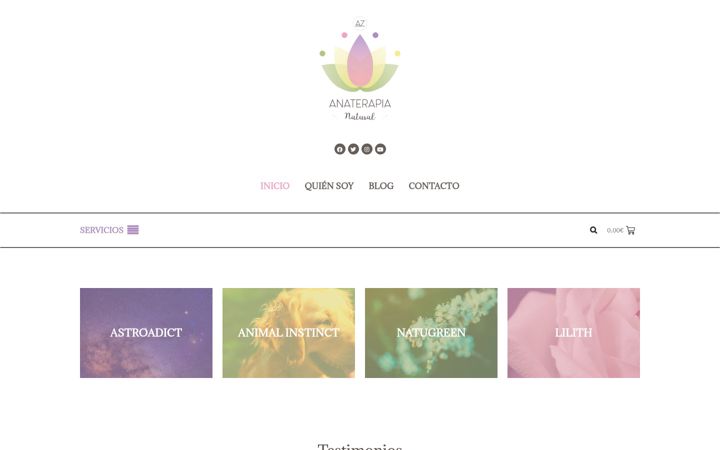 Screenshot of anaterapianatural.com