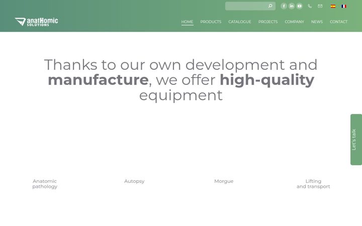 Screenshot of anathomicsolutions.com