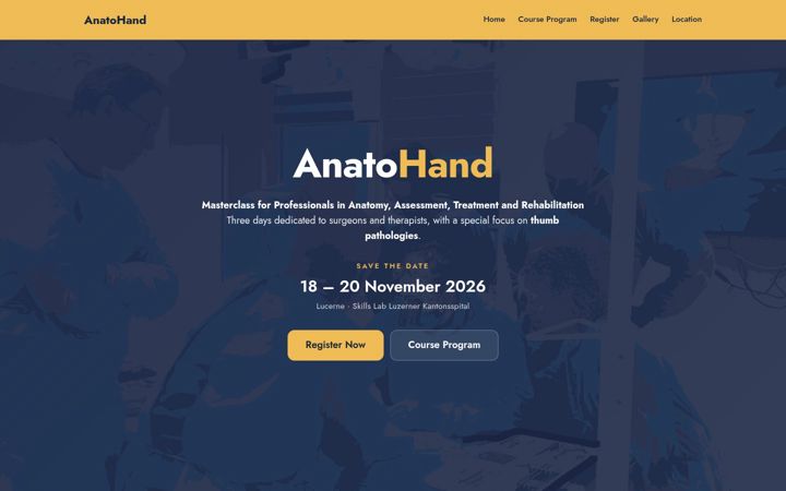 Screenshot of anatohand.ch