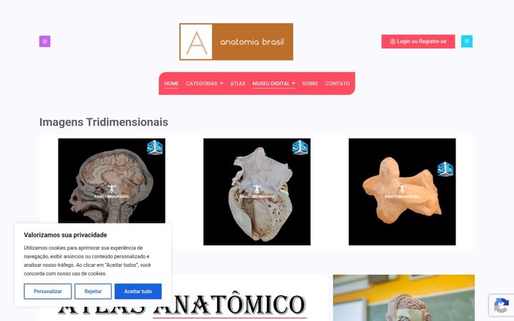Skærmbillede af anatomiabrasil.com.br