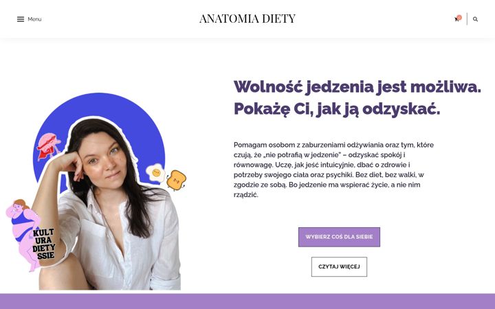 Posnetek zaslona anatomiadiety.pl