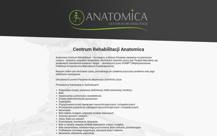 Screenshot of anatomica.pl