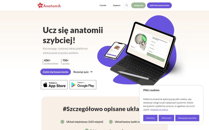 Posnetek zaslona anatomik.pl