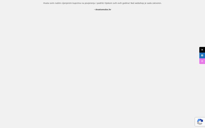 Screenshot of anatomske.hr