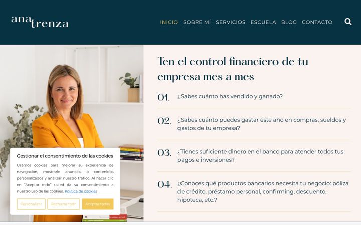Screenshot of anatrenza.com