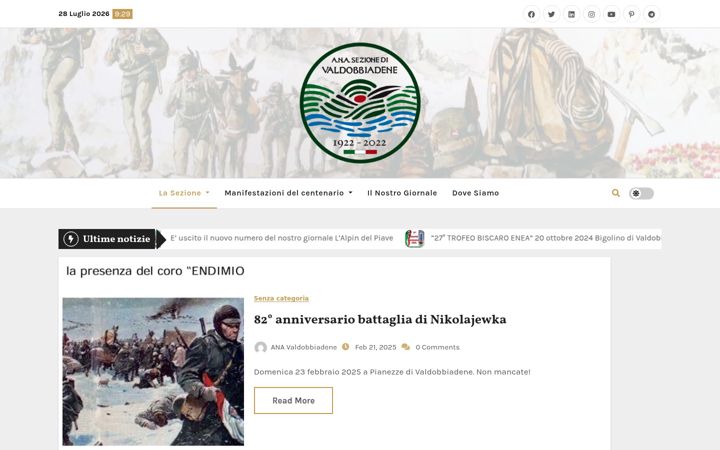 Screenshot stránky anavaldobbiadene.it