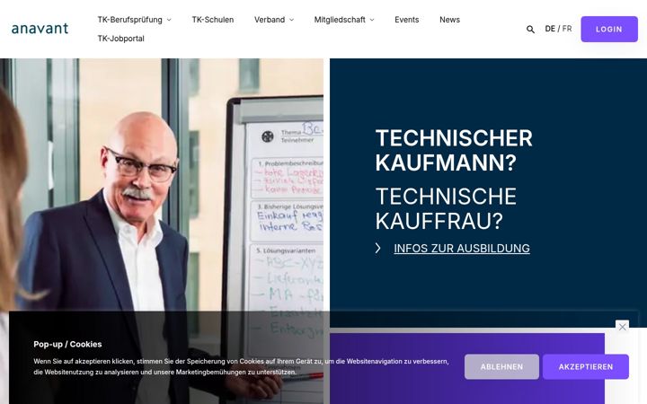 Screenshot of anavant.ch