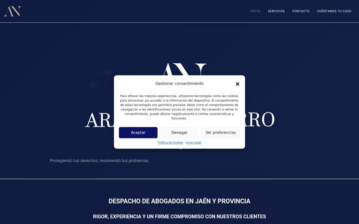 Screenshot of anavarroabogada.com