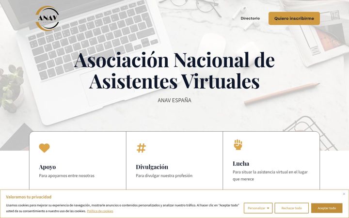 Screenshot of anavespana.com