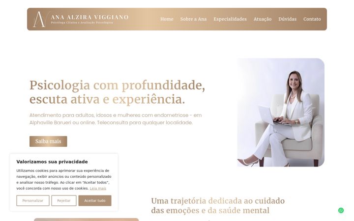 Screenshot of anaviggiano.com.br
