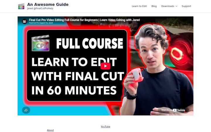 Screenshot of anawesomeguide.com