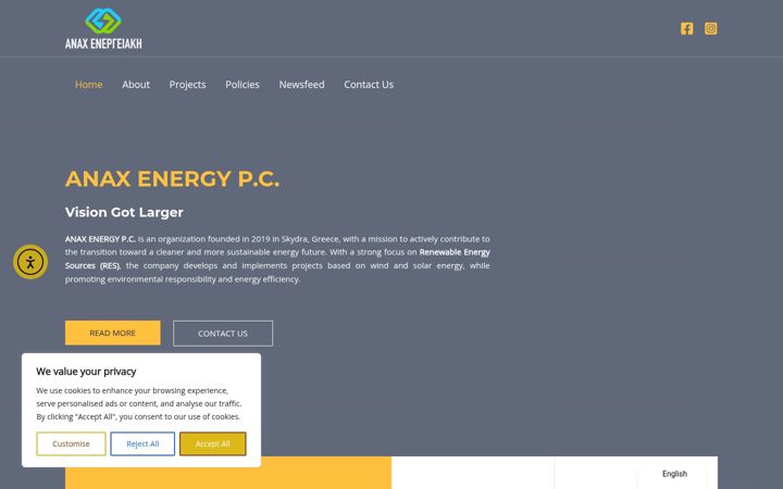 Screenshot di anax-energy.gr