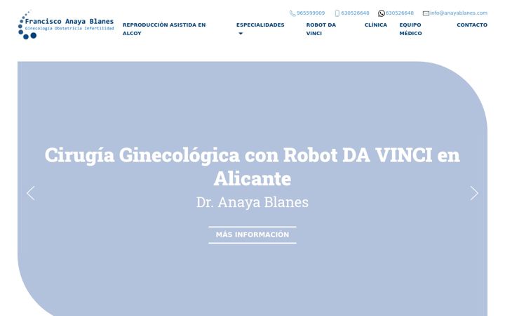 Screenshot of anayablanes.com