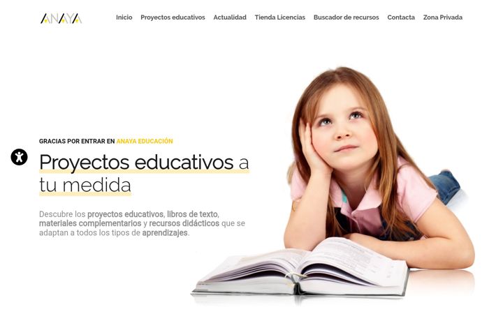 Screenshot of anayaeducacion.es