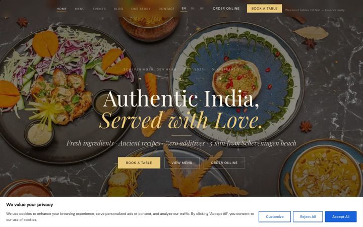 Screenshot of anayafoods.nl