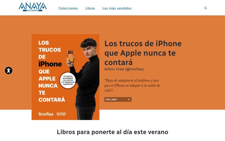 Screenshot of anayamultimedia.es