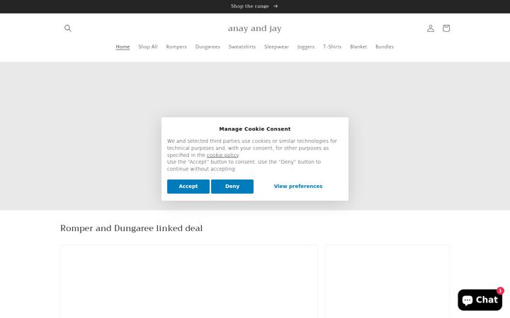 Screenshot of anayandjay.com