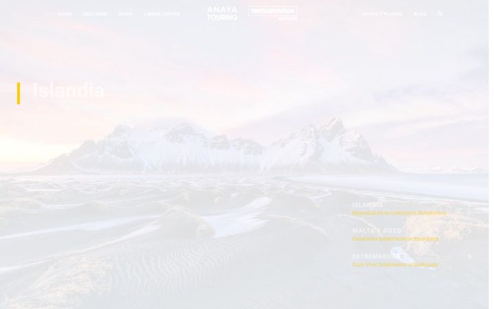 Screenshot of anayatouring.com