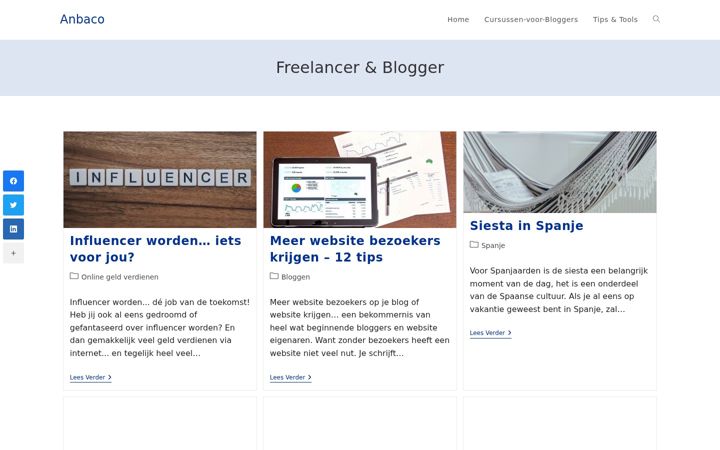 Screenshot of anbaco.eu
