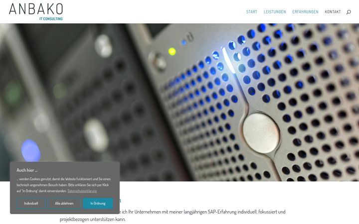 Screenshot of anbako.de