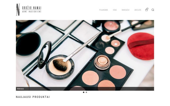 Screenshot stránky anbeautyshop.lt