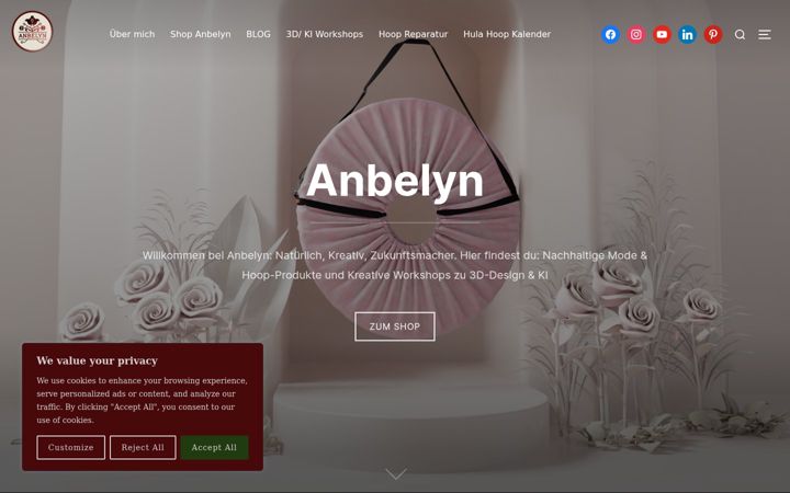 Screenshot of anbelyn.de