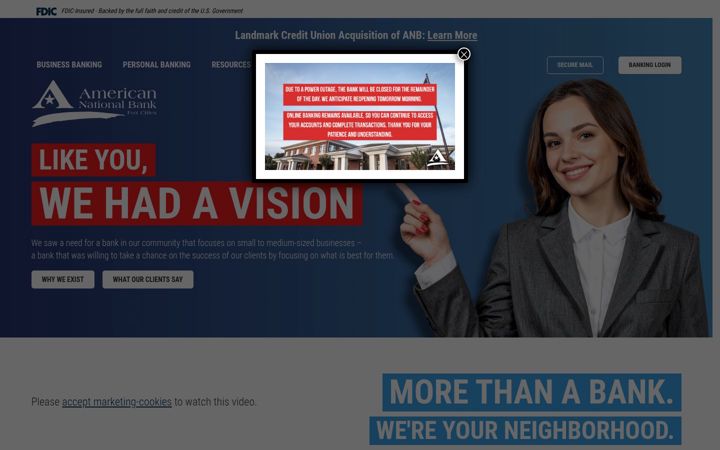 Screenshot of anbfc.bank