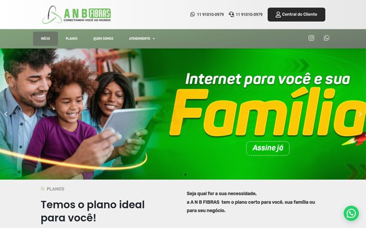 Skærmbillede af anbfibras.com.br