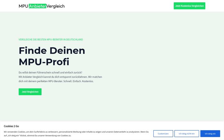 Screenshot of anbieter-vergleich.com