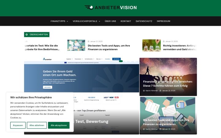 Screenshot of anbietervision.de