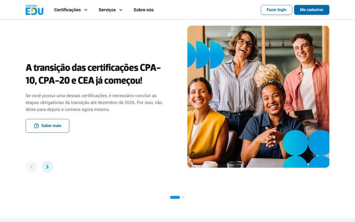 Screenshot of anbimaedu.com.br