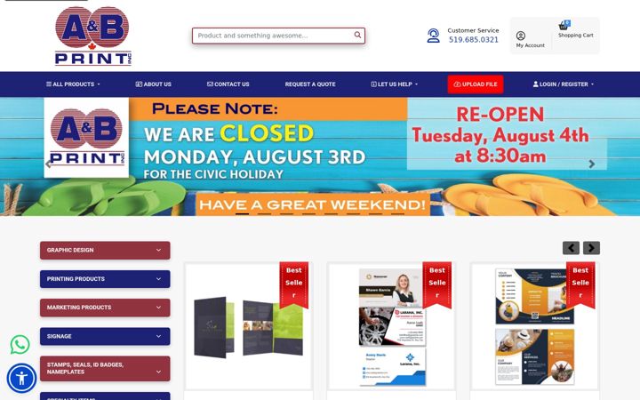 Screenshot of anbprint.com