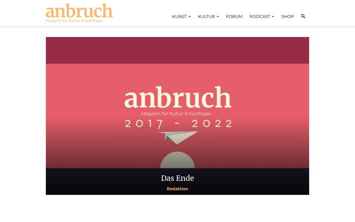 Screenshot of anbruch-magazin.de