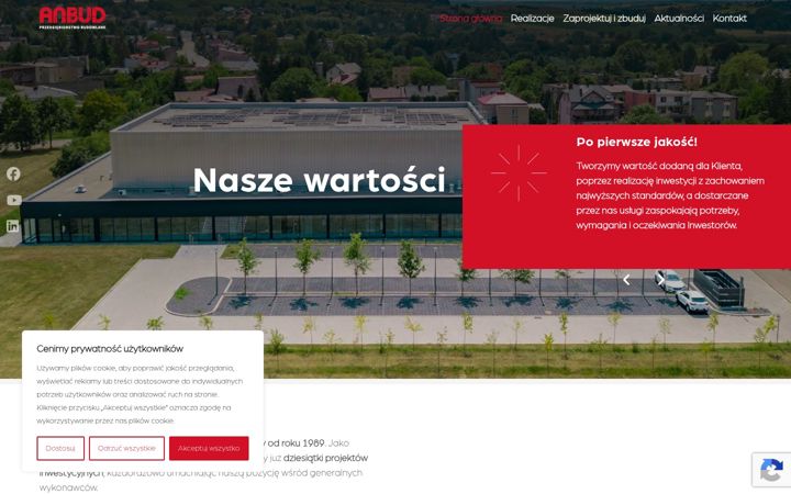 Screenshot of anbud.net.pl