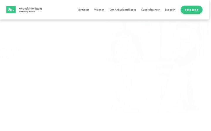 Screenshot of anbudsintelligens.se