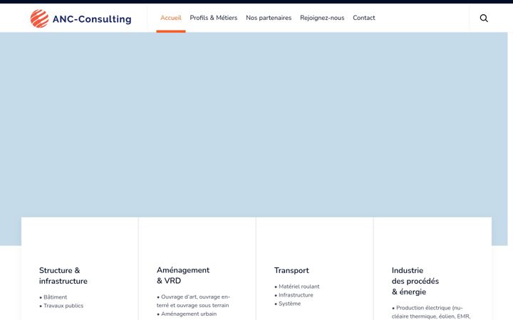 Screenshot of anc-consulting.com