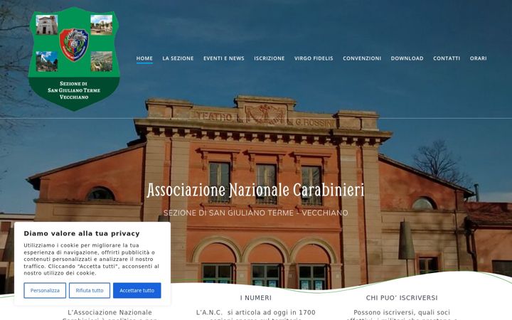 Screenshot stránky anc-sangiulianoterme.it