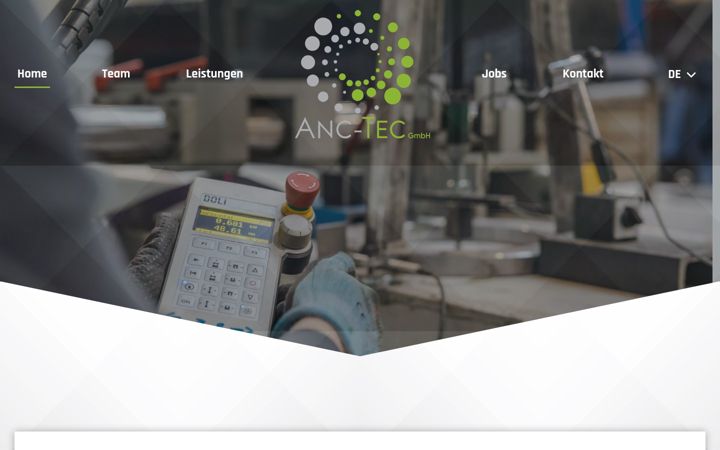 Screenshot of anc-tec.de
