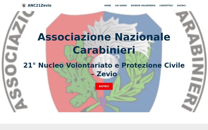 Screenshot of anc21zevio.it