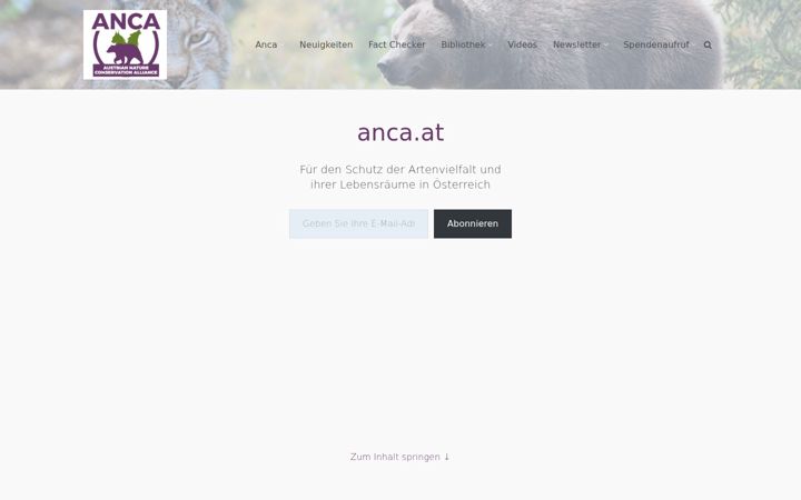 Screenshot of anca.at