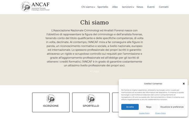 Screenshot of ancaf.it