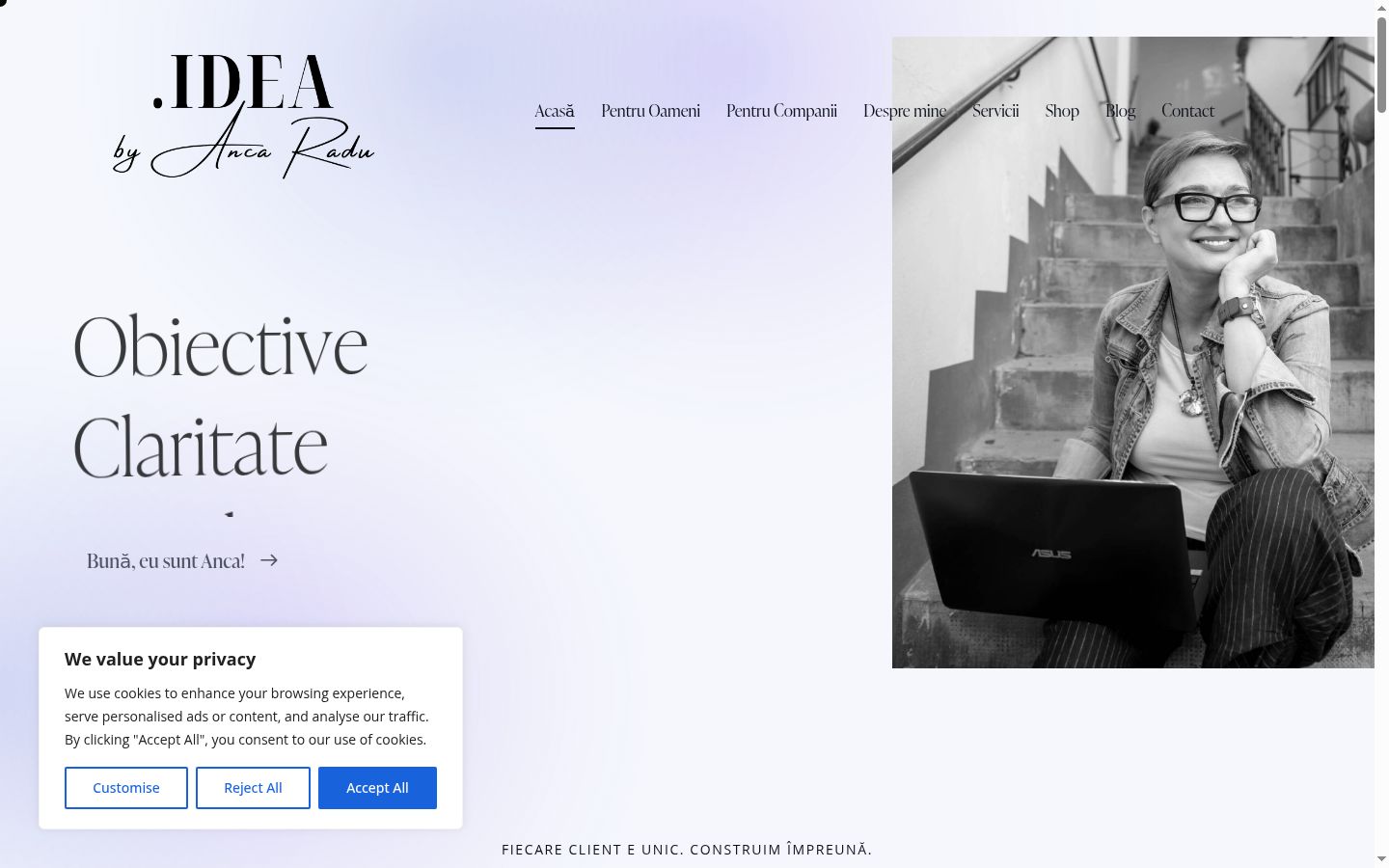 Screenshot του banner συγκατάθεσης που εμφανίστηκε πριν από οποιαδήποτε αλληλεπίδραση