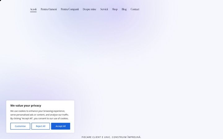 Screenshot of ancaradu.ro